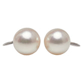 K14WG ホワイトゴールド アコヤパール9.2~9.5mm イヤリング レディース 【中古】